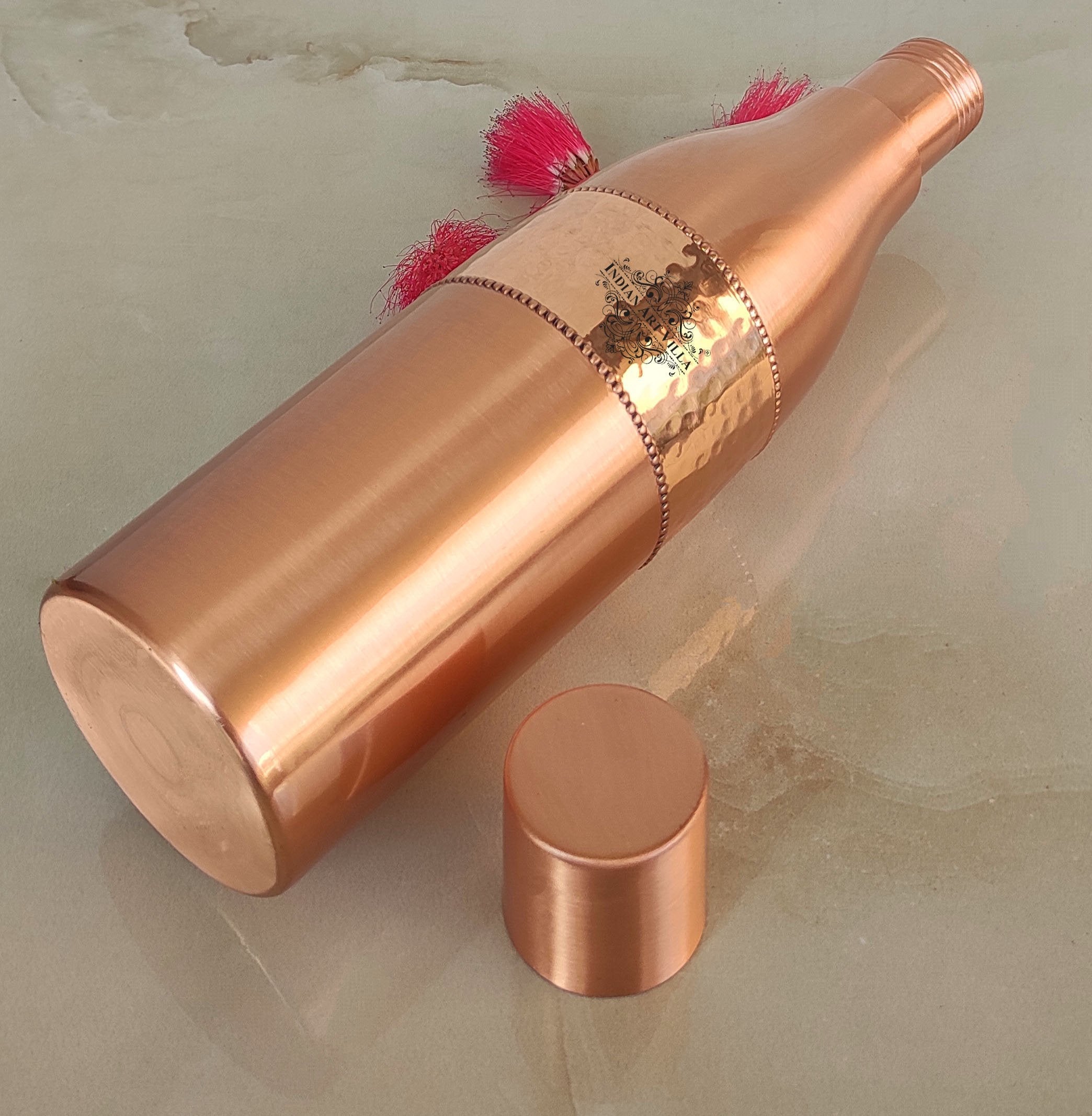 Copper Drinkware Bottle with Champagne Style and Lacquer Coating