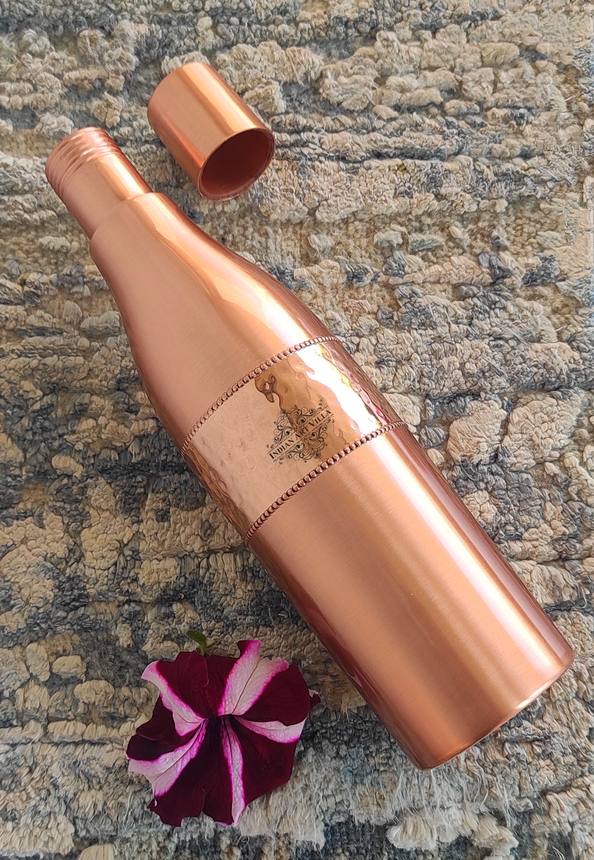 Copper Drinkware Bottle with Champagne Style and Lacquer Coating