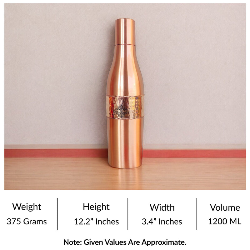 Copper Drinkware Bottle with Champagne Style and Lacquer Coating