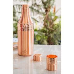 Copper Drinkware Bottle with Champagne Style and Lacquer Coating