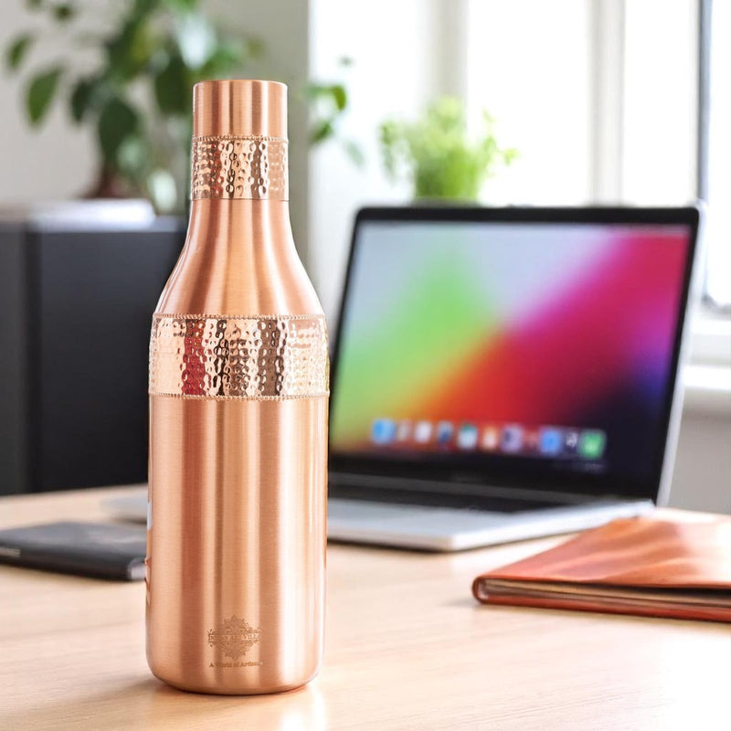 Copper Drinkware Bottle with Champagne Style and Lacquer Coating