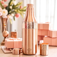 Copper Drinkware Bottle with Champagne Style and Lacquer Coating
