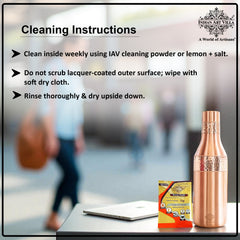 Copper Drinkware Bottle with Champagne Style and Lacquer Coating