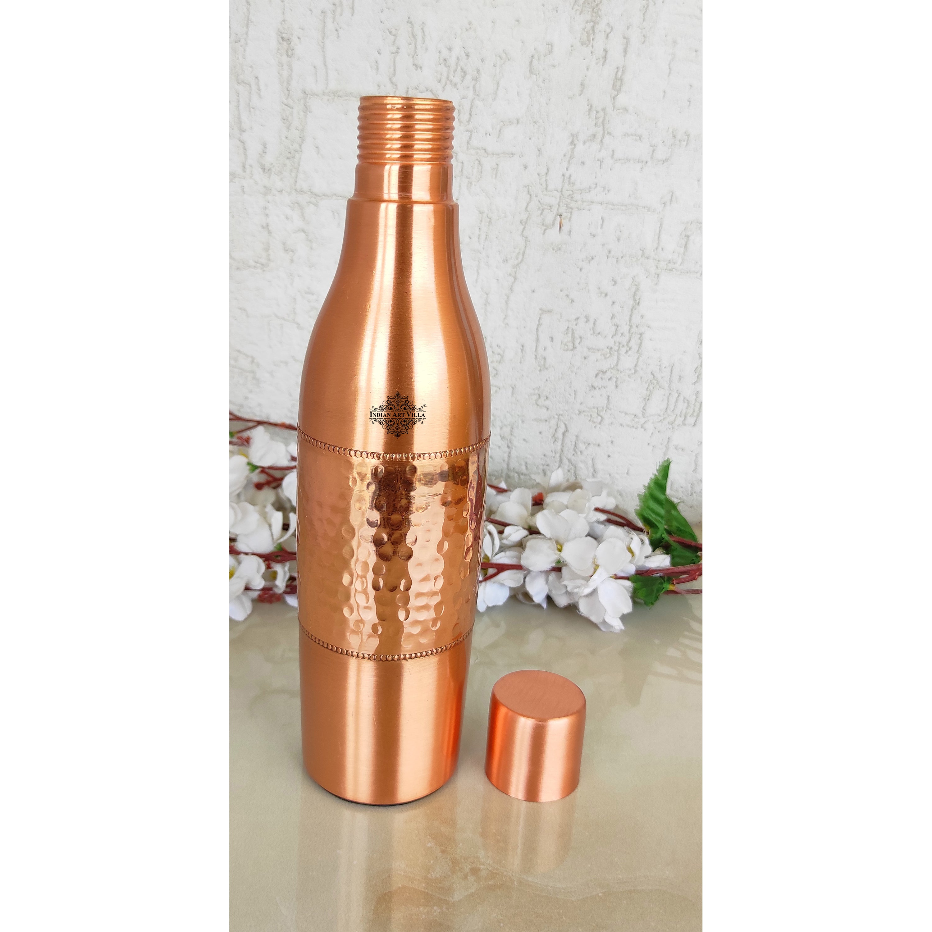 Copper Drinkware Bottle with Champagne Style and Lacquer Coating