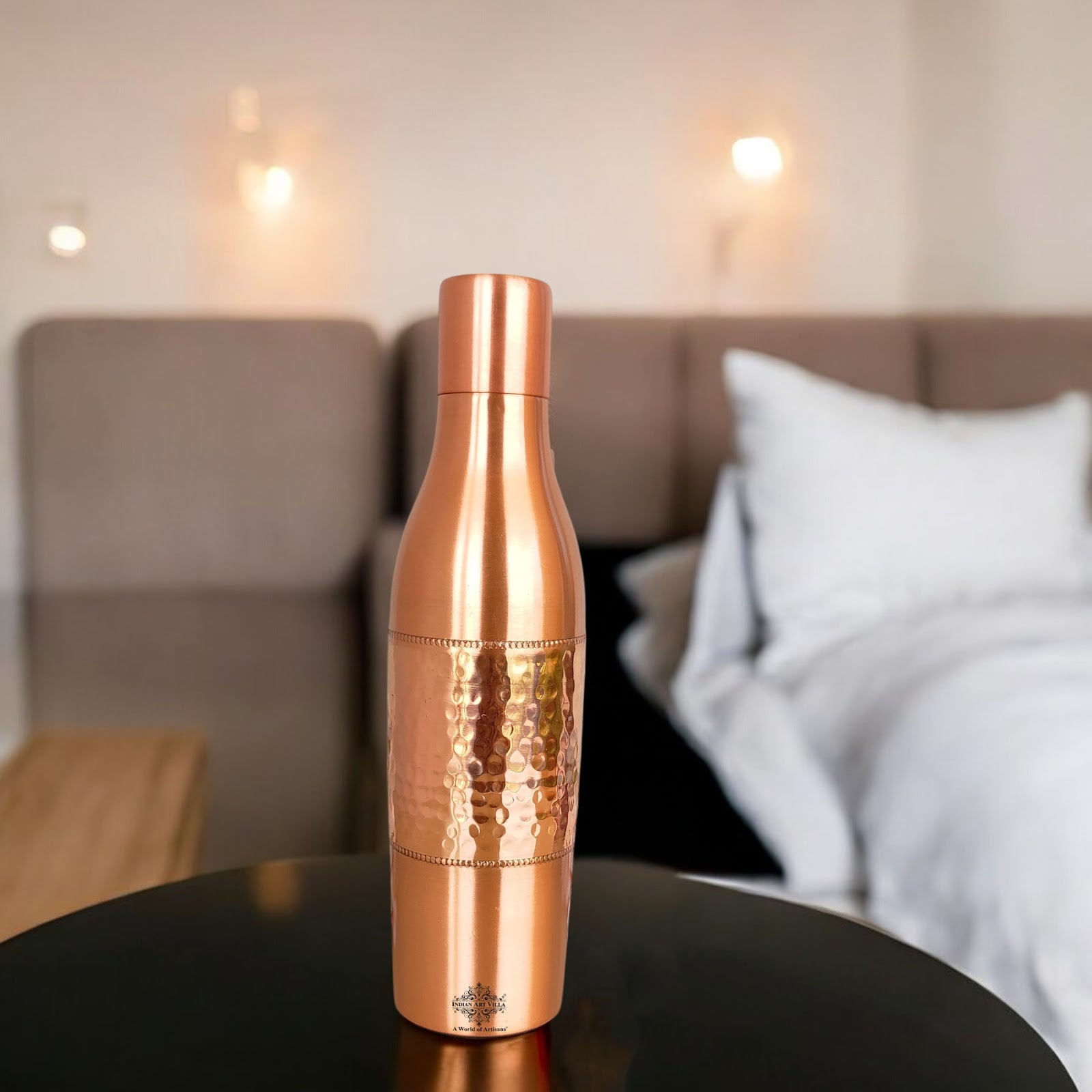 Copper Drinkware Bottle with Champagne Style and Lacquer Coating