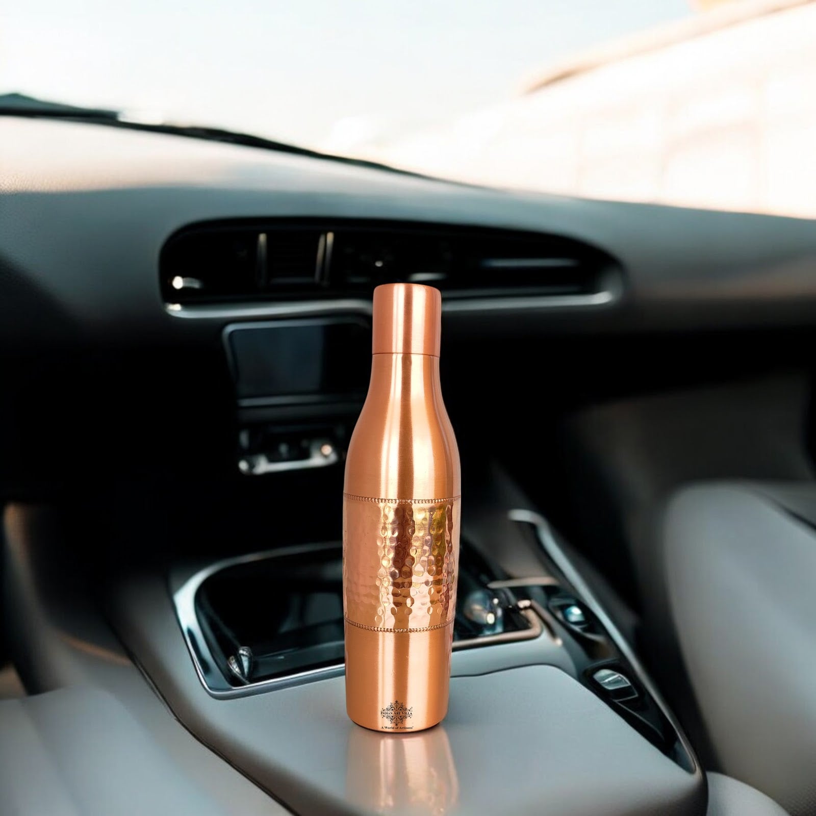 Copper Drinkware Bottle with Champagne Style and Lacquer Coating