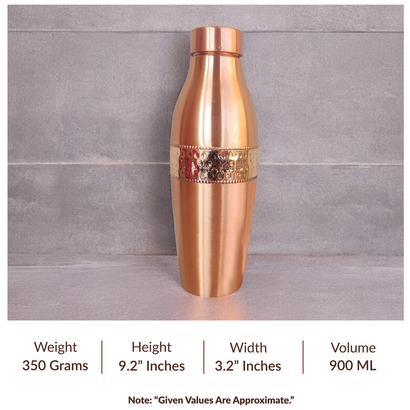 Copper Drinkware Bottle with Champagne Style and Lacquer Coating