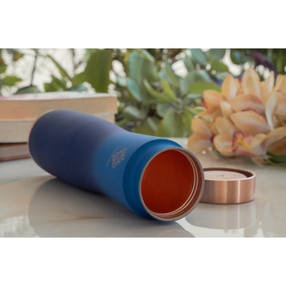 Pure Copper Water Bottle With Ombre Silk Finish Design – 1000ml