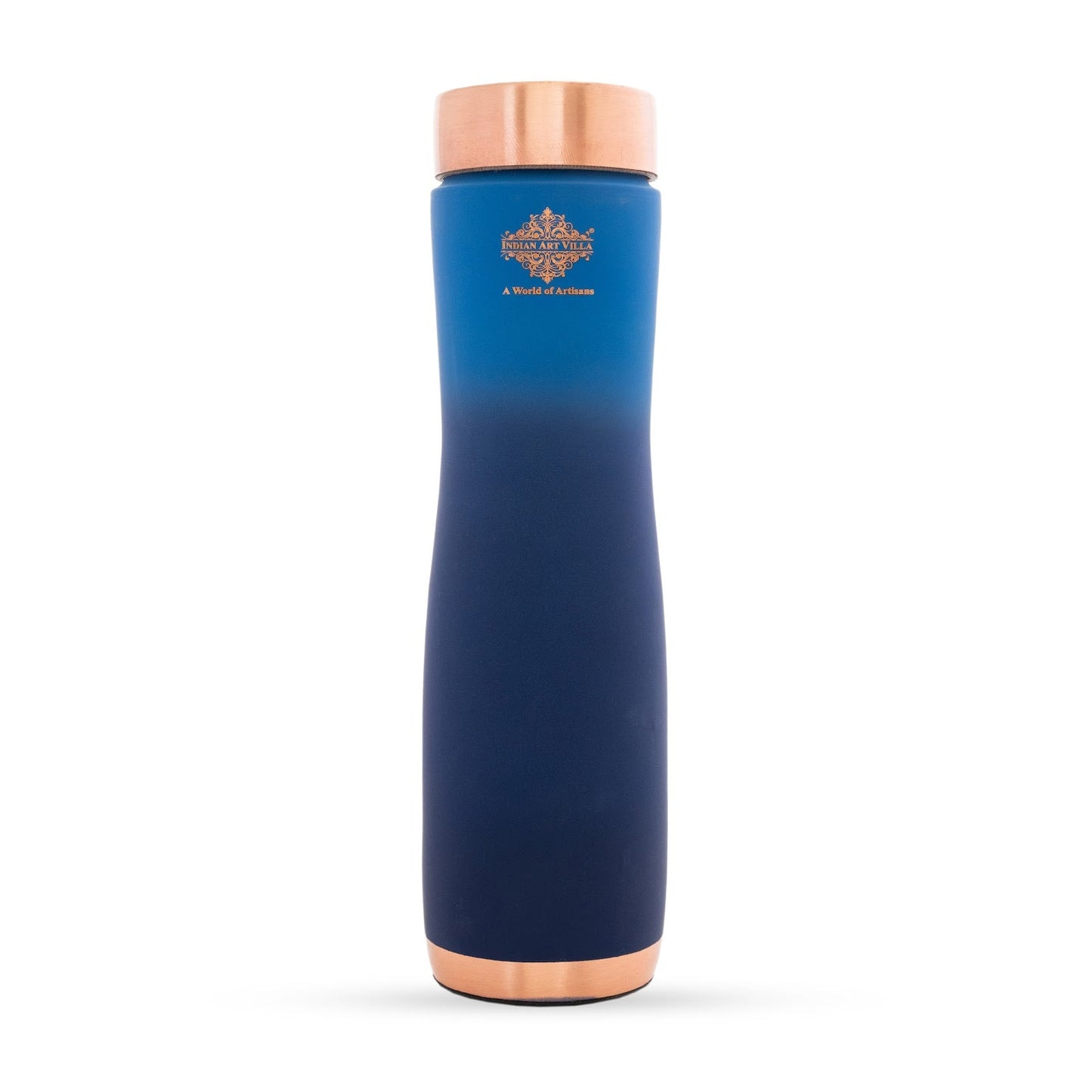 Pure Copper Water Bottle With Ombre Silk Finish Design – 1000ml