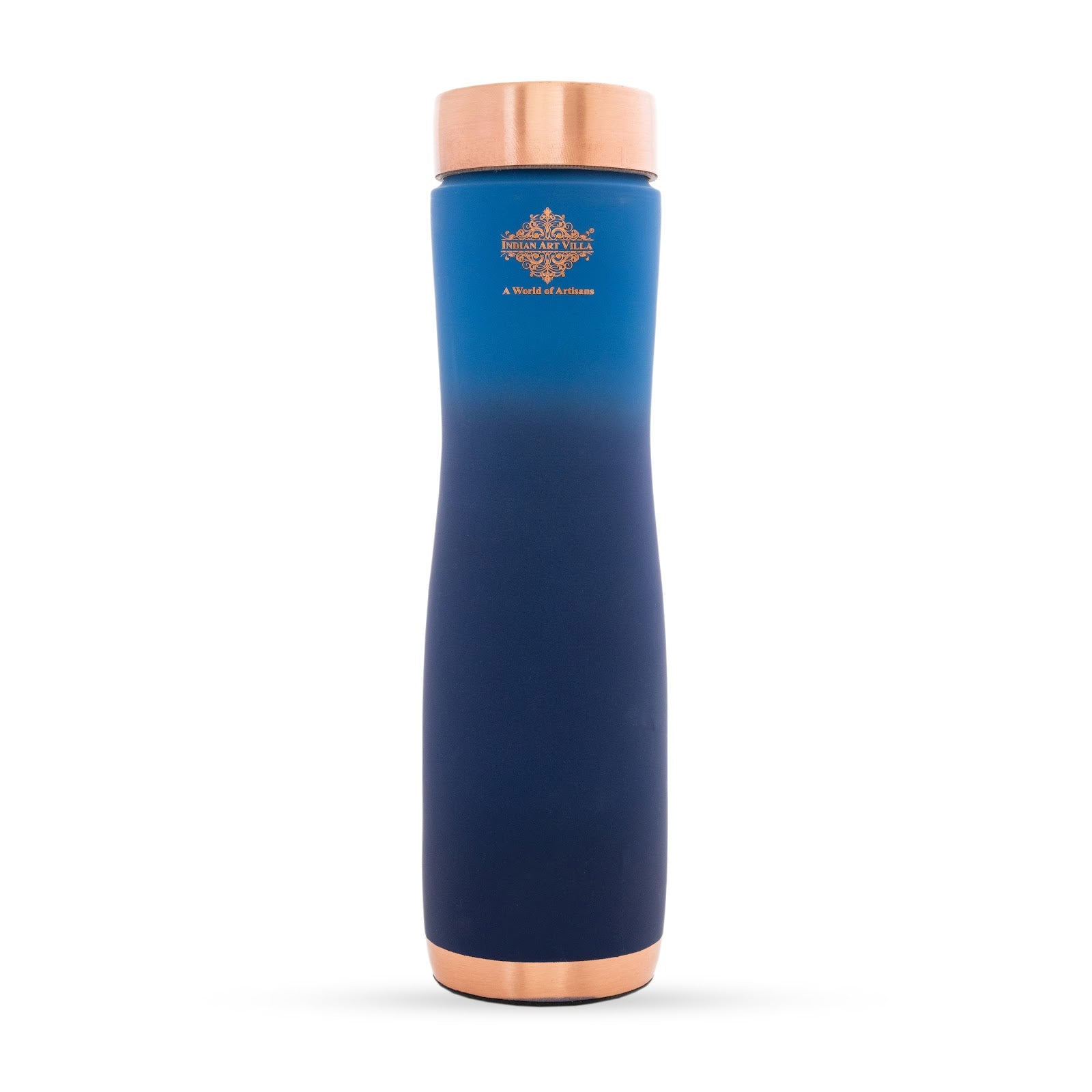 Pure Copper Water Bottle With Ombre Silk Finish Design – 1000ml