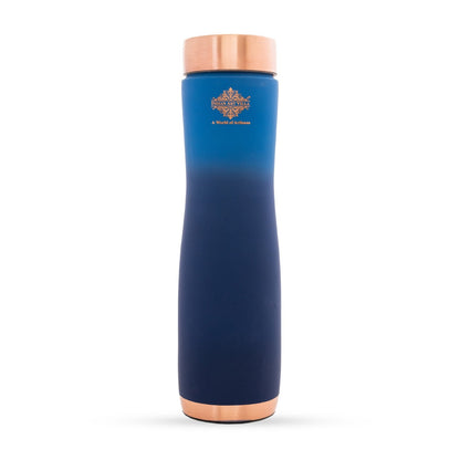 Pure Copper Water Bottle With Ombre Silk Finish Design – 1000ml
