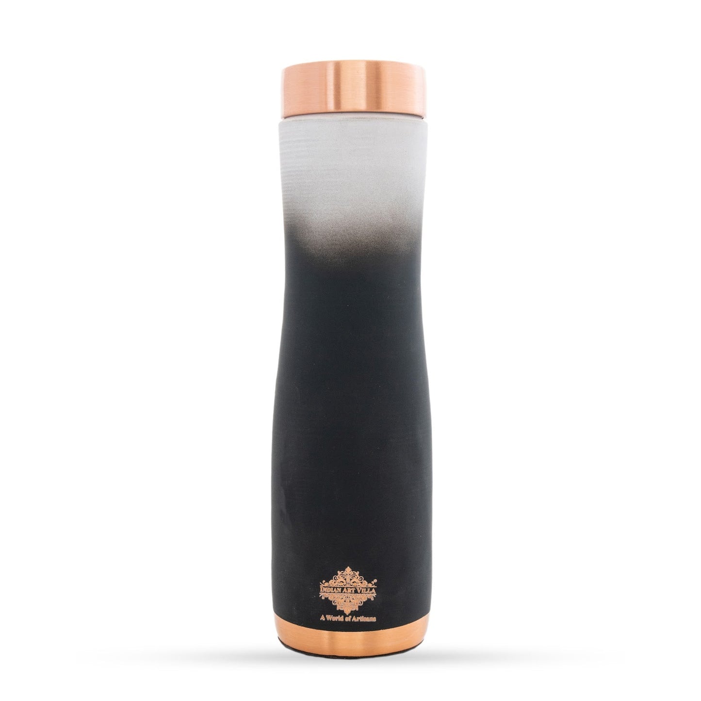 Pure Copper Water Bottle With Ombre Silk Finish Design – 1000ml