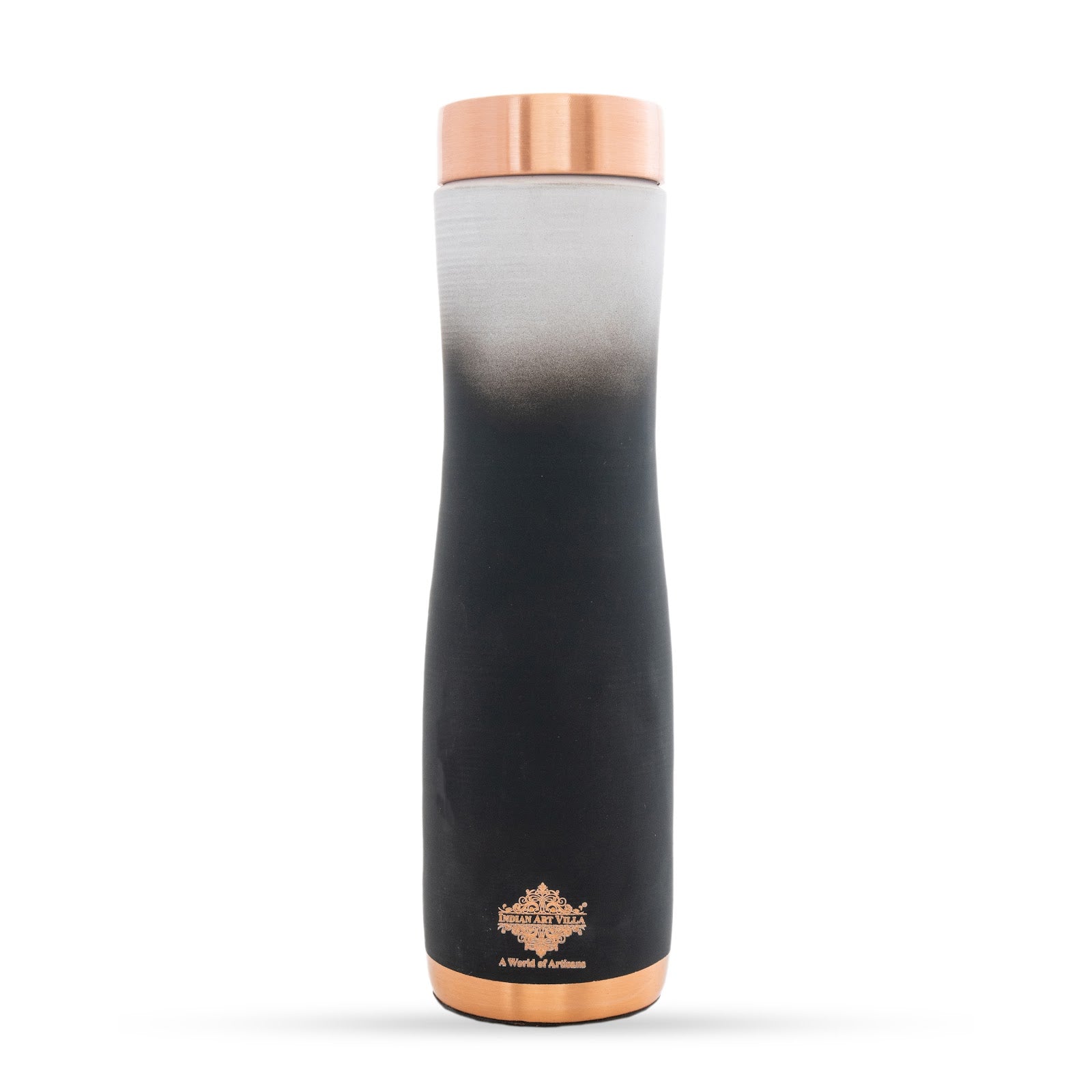Pure Copper Water Bottle With Ombre Silk Finish Design – 1000ml