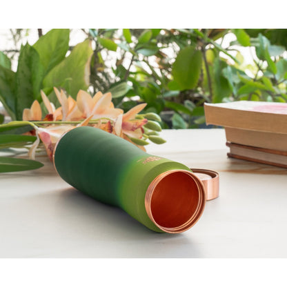 Pure Copper Water Bottle With Ombre Silk Finish Design – 1000ml
