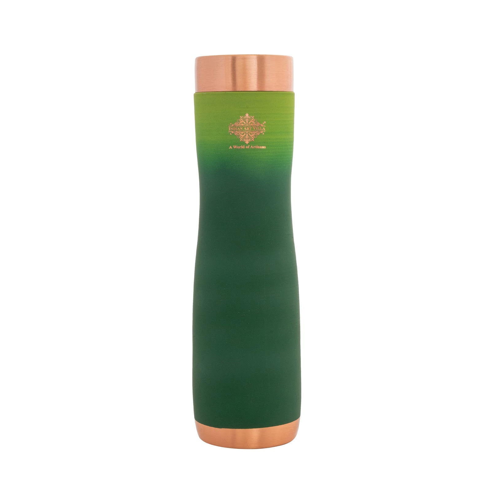 Pure Copper Water Bottle With Ombre Silk Finish Design – 1000ml