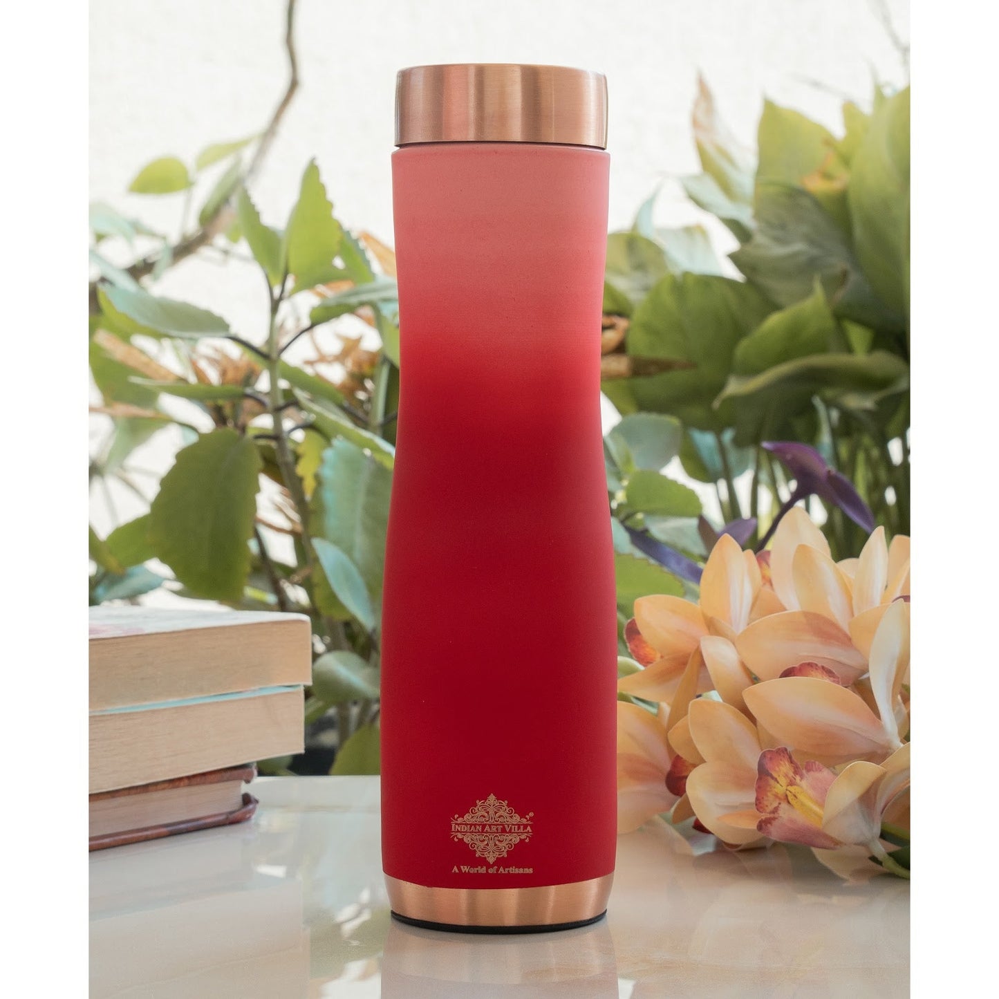 Personalized Copper Ombre Silk Finish Water Bottle