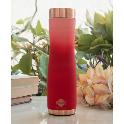 Personalized Copper Ombre Silk Finish Water Bottle