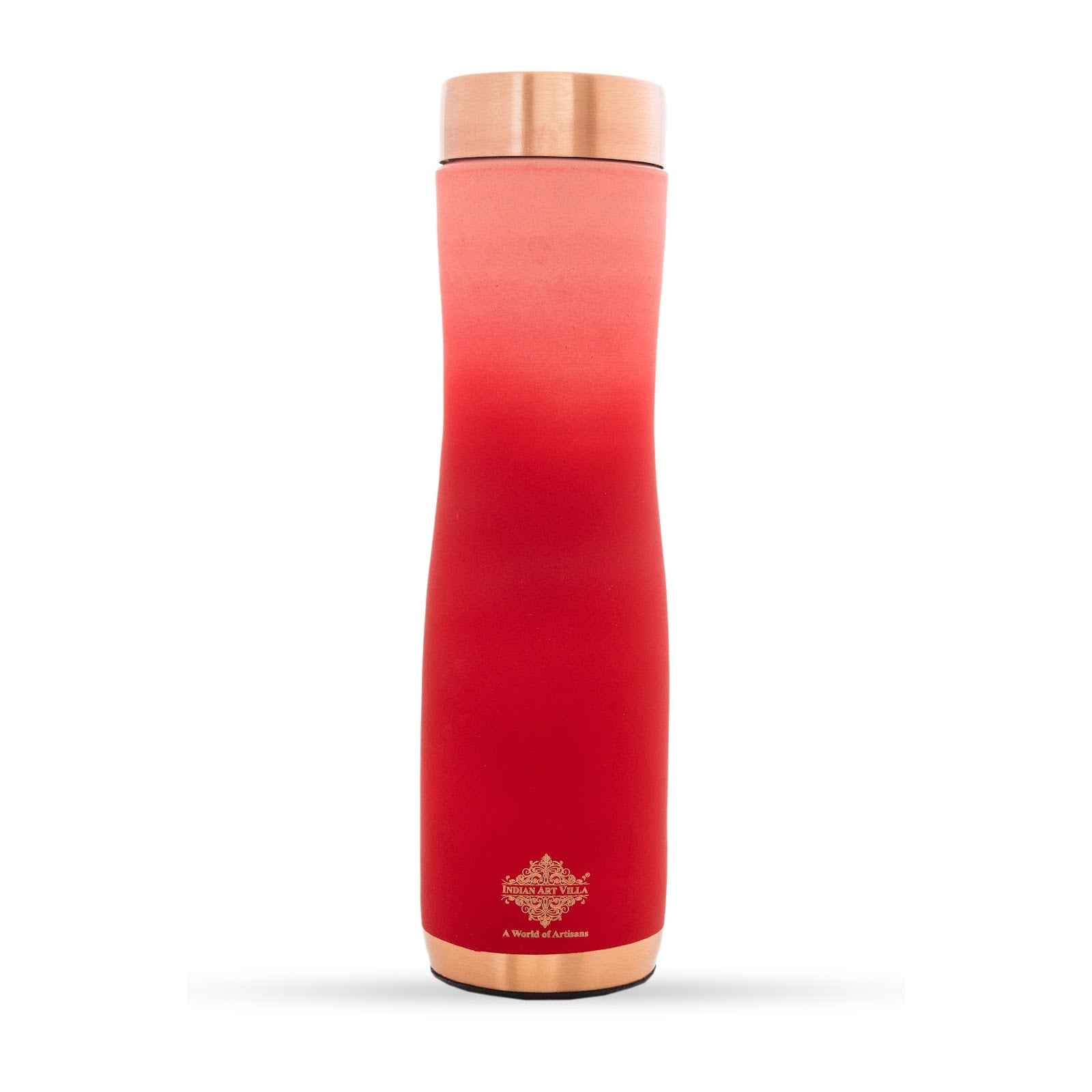 Pure Copper Water Bottle With Ombre Silk Finish Design – 1000ml