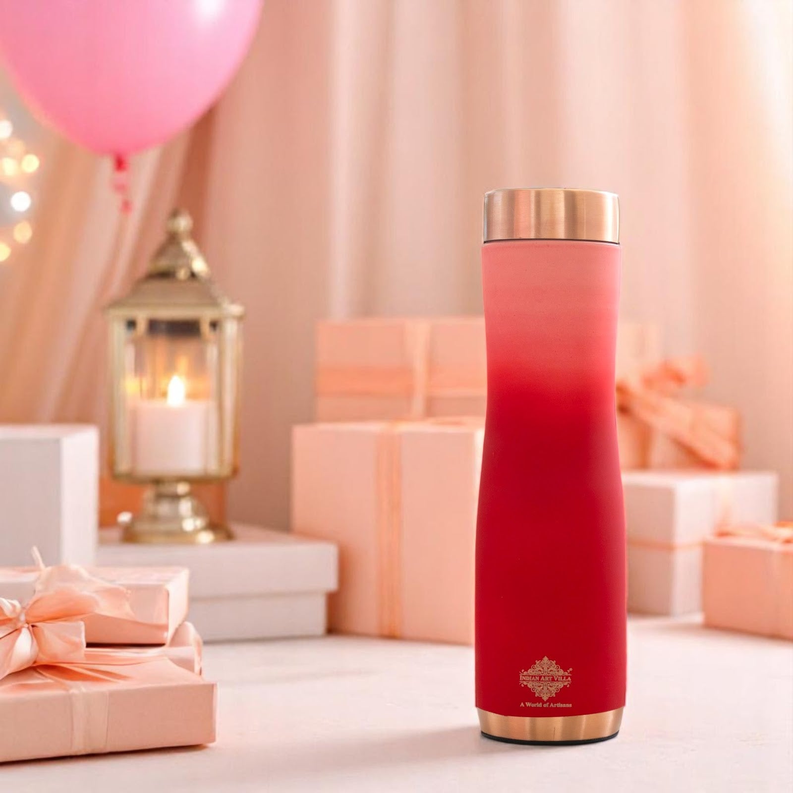 Personalized Copper Ombre Silk Finish Water Bottle