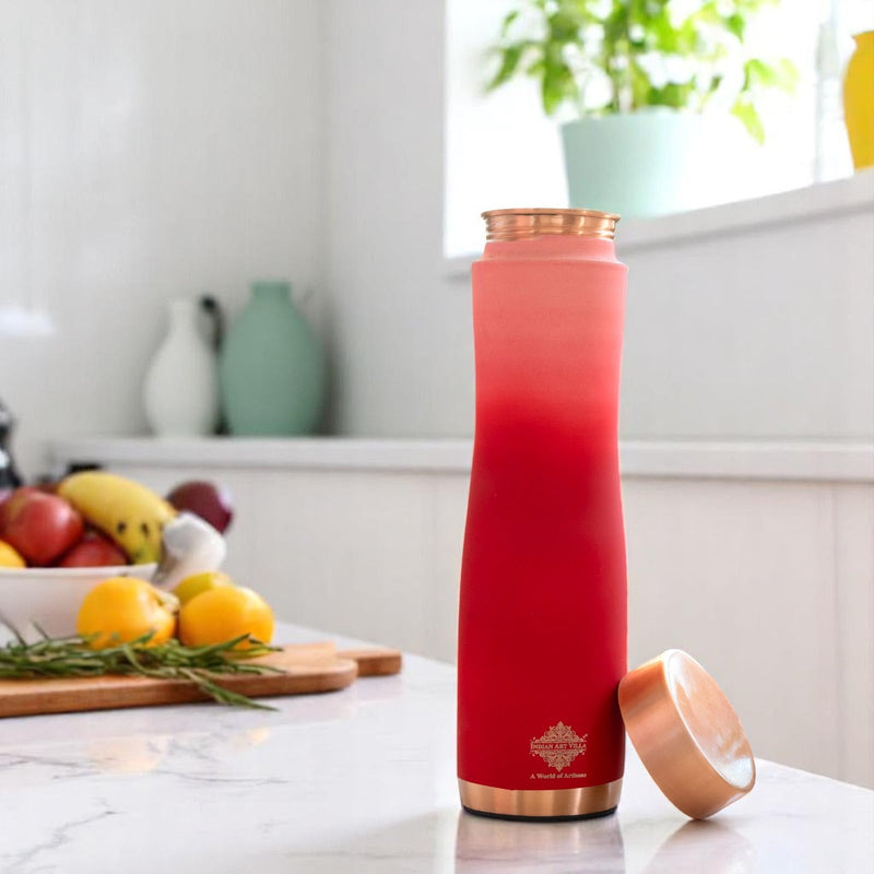 Personalized Copper Ombre Silk Finish Water Bottle