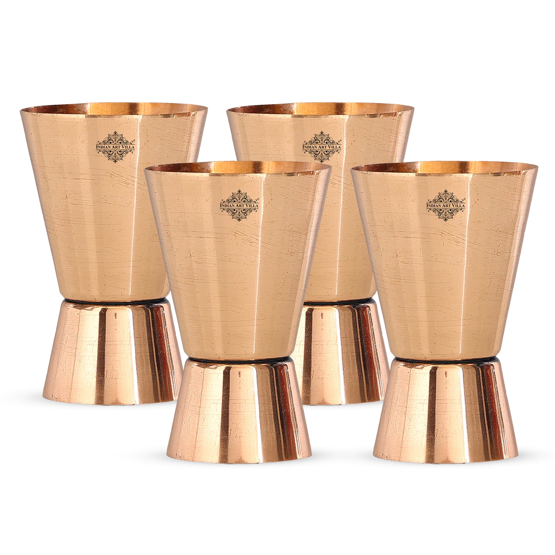 Pure Copper Shot Jigger Glass, Barware, Drinkware, 50ml