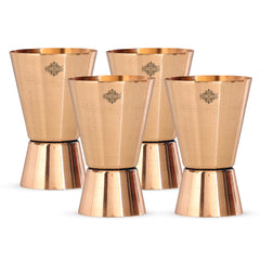 Pure Copper Shot Jigger Glass, Barware, Drinkware, 50ml