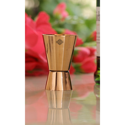 Pure Copper Shot Jigger Glass, Barware, Drinkware, 50ml