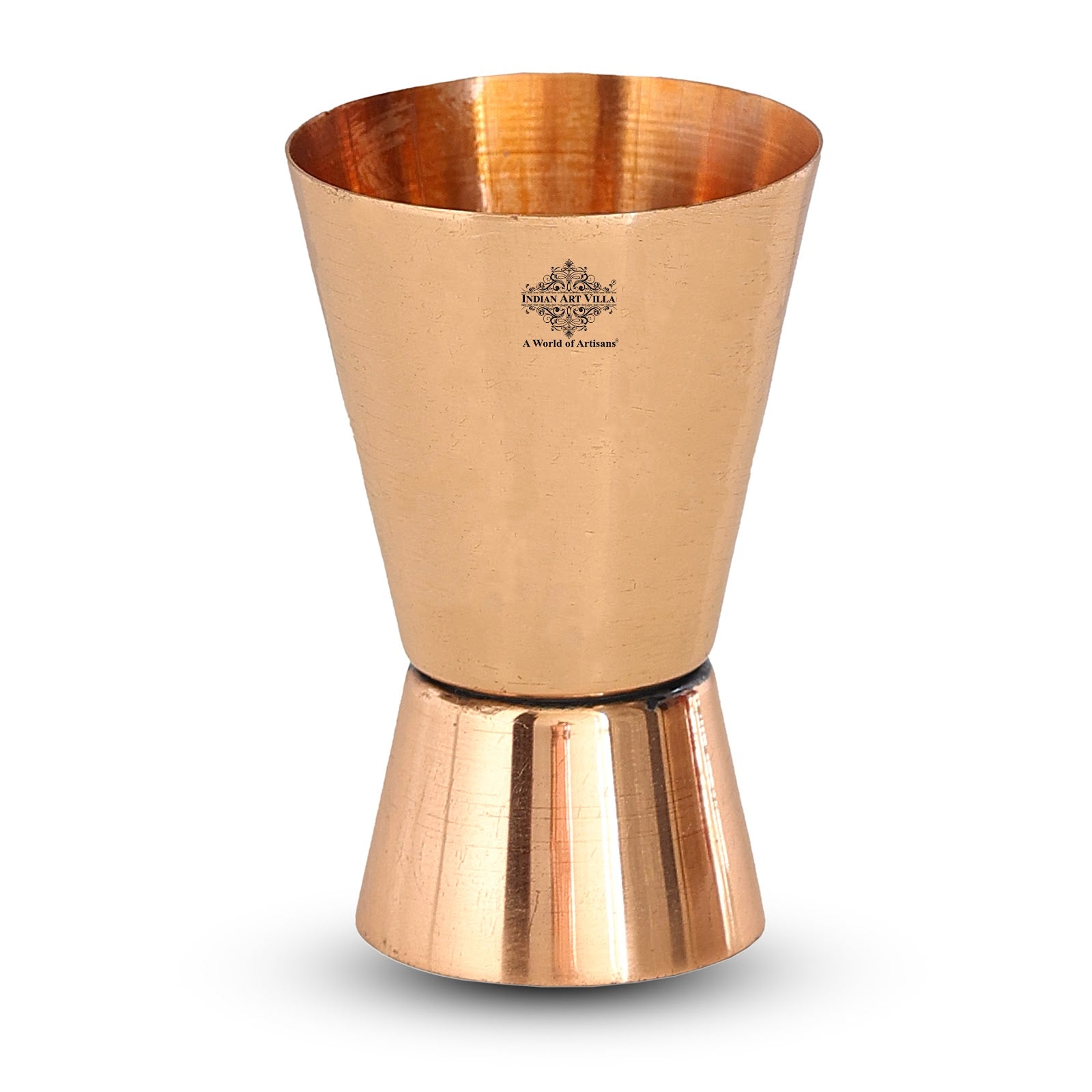 Pure Copper Shot Jigger Glass, Barware, Drinkware, 50ml