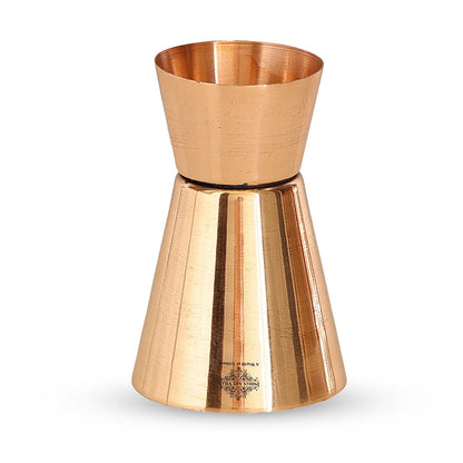 Pure Copper Shot Jigger Glass, Barware, Drinkware, 50ml
