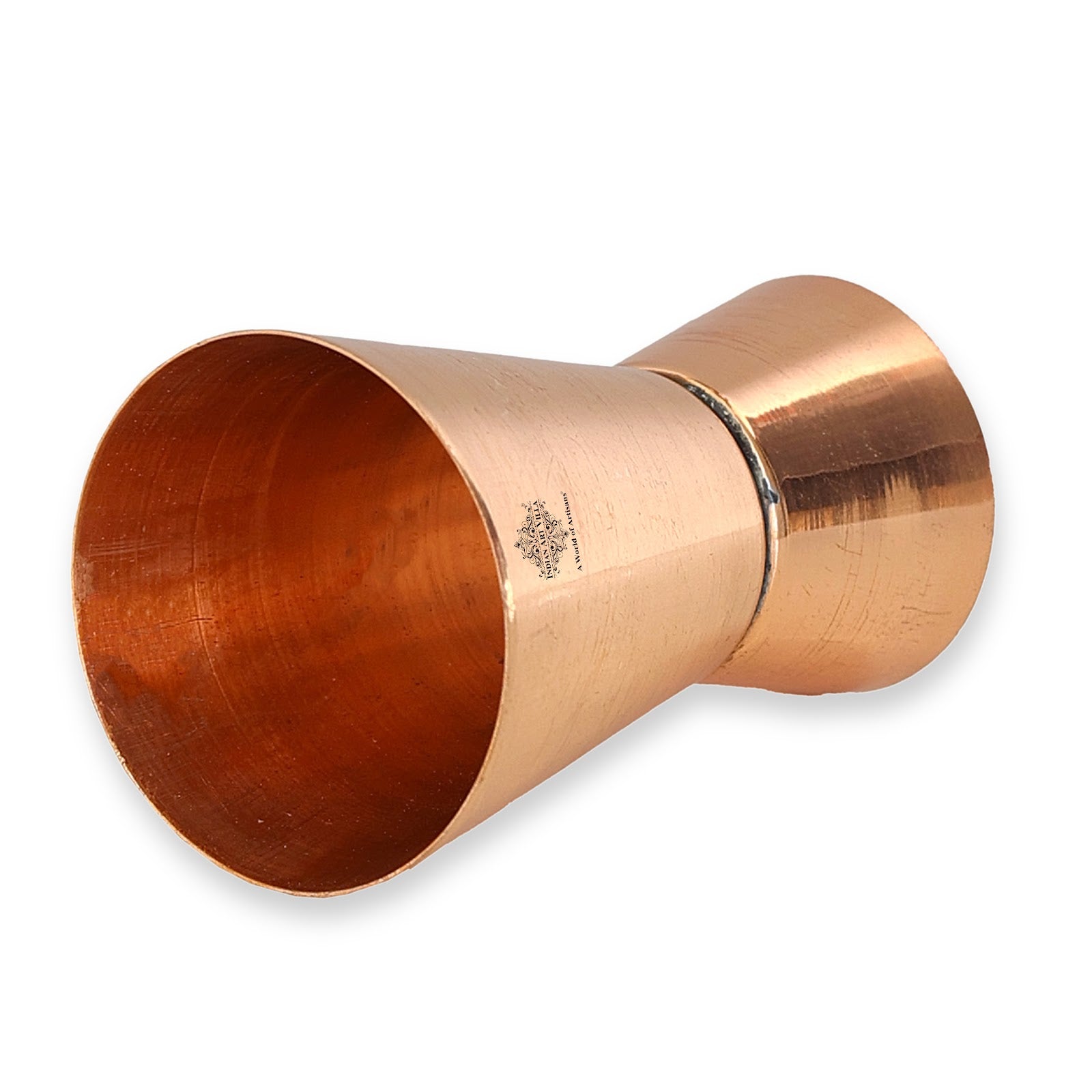 Pure Copper Shot Jigger Glass, Barware, Drinkware, 50ml