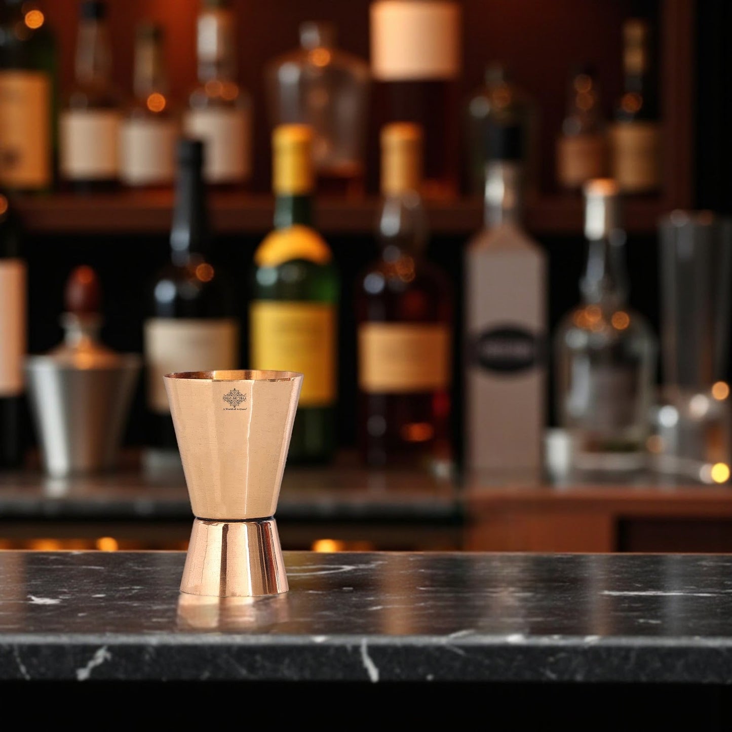 Pure Copper Shot Jigger Glass, Barware, Drinkware, 50ml