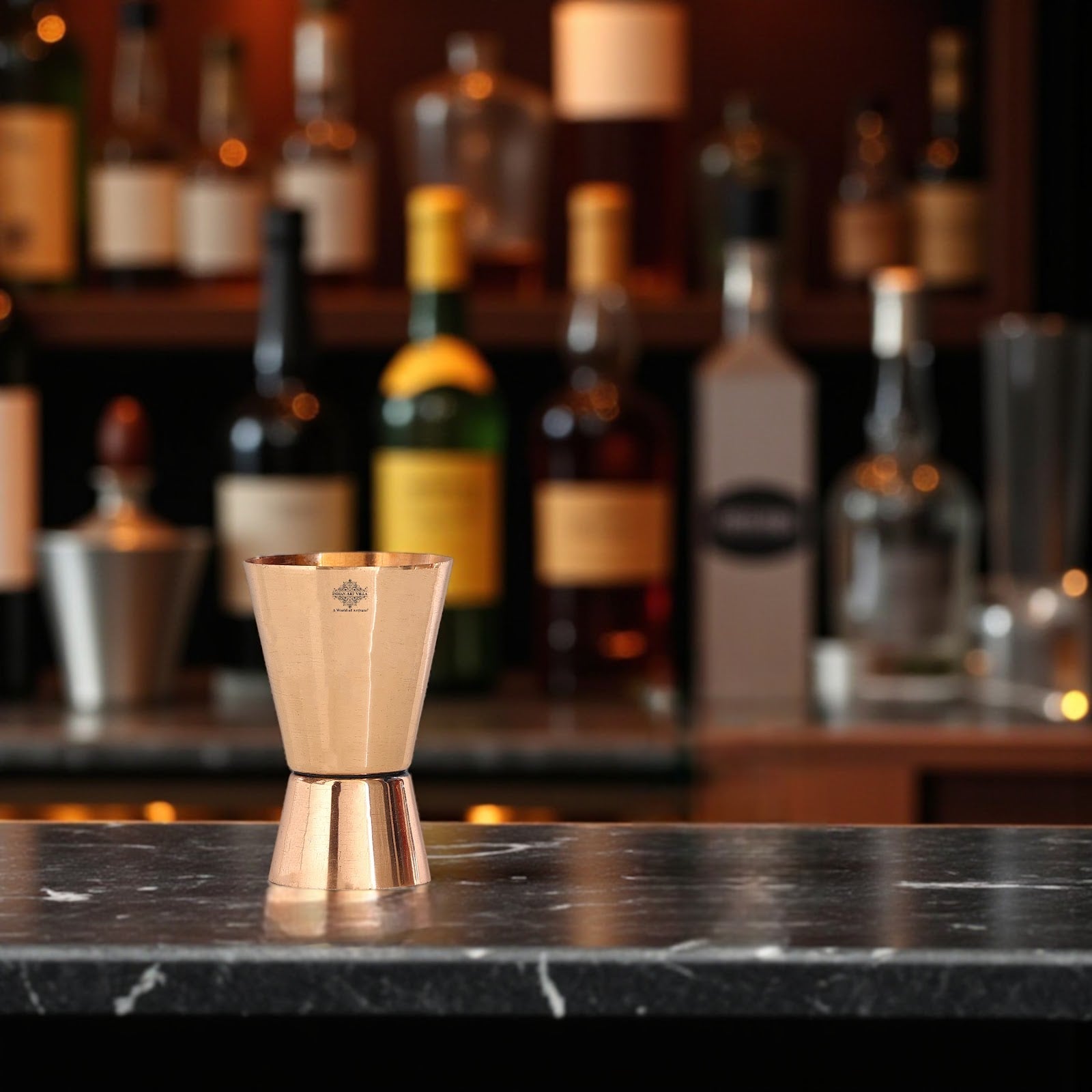 Pure Copper Shot Jigger Glass, Barware, Drinkware, 50ml