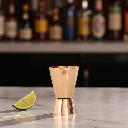 Pure Copper Shot Jigger Glass, Barware, Drinkware, 50ml