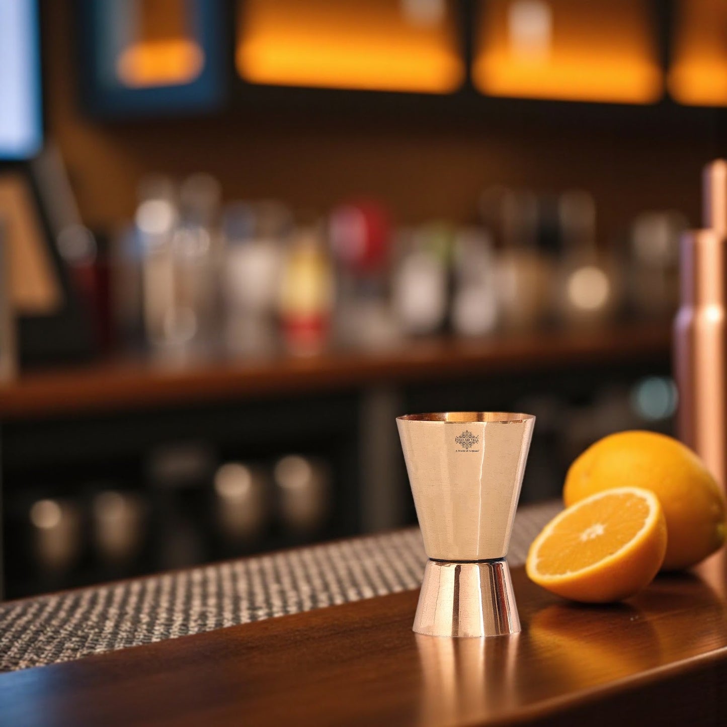 Pure Copper Shot Jigger Glass, Barware, Drinkware, 50ml