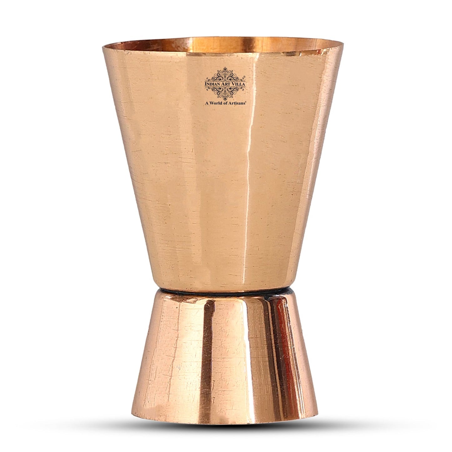 Pure Copper Shot Jigger Glass, Barware, Drinkware, 50ml