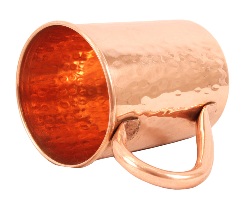 Set of 2 Pure Copper Hammered Moscow Mule Mug Cup 415 ML (14Oz) each - Bar Restaurant Hotel