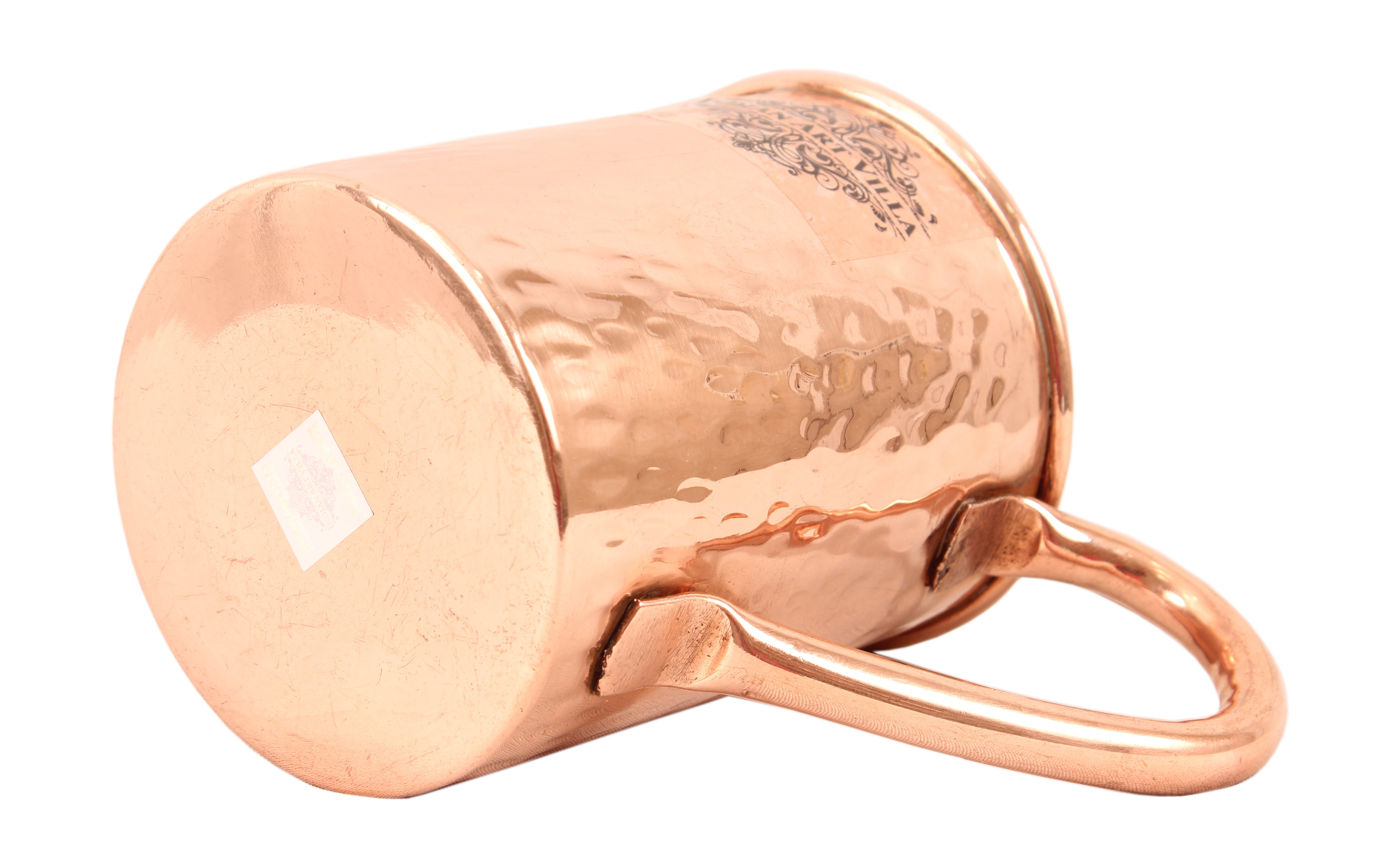 Set of 2 Pure Copper Hammered Moscow Mule Mug Cup 415 ML (14Oz) each - Bar Restaurant Hotel