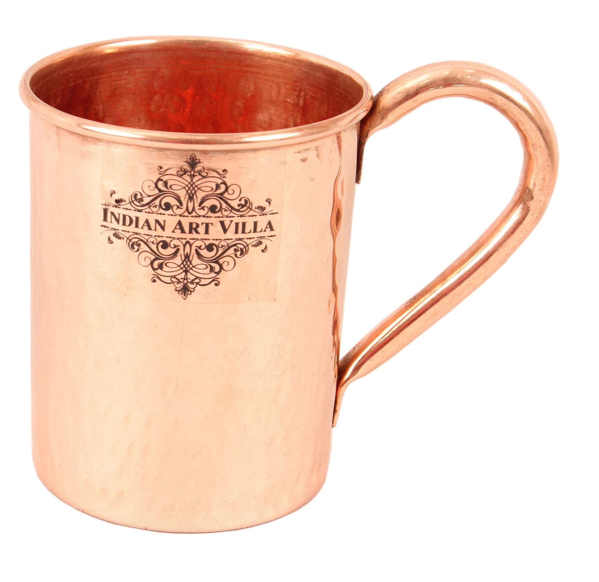 Set of 4 Pure Copper Hammered Moscow Mule Mug Cup 415 ML (14 Oz) each - Hotel, Restaurant, Bar