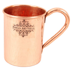Set of 4 Pure Copper Hammered Moscow Mule Mug Cup 415 ML (14 Oz) each - Hotel, Restaurant, Bar