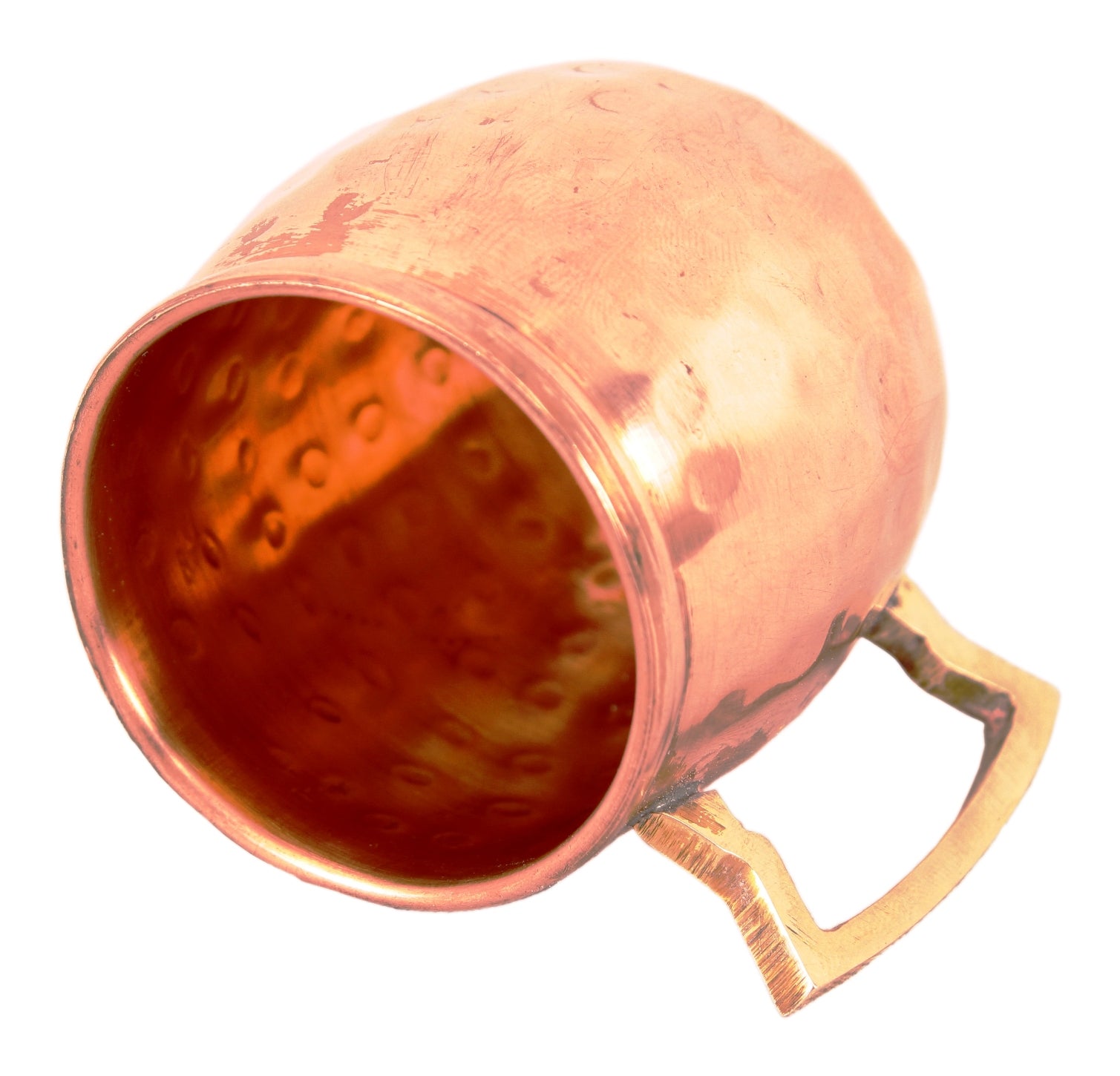 Set of 4 Pure Copper Shot Round Mug Cup|Serving Drinking Vodka Taquila Shots|Volume 50 ML each