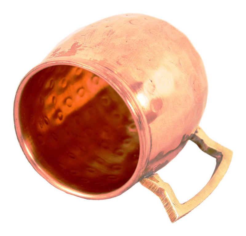 Set of 4 Pure Copper Shot Round Mug Cup|Serving Drinking Vodka Taquila Shots|Volume 50 ML each