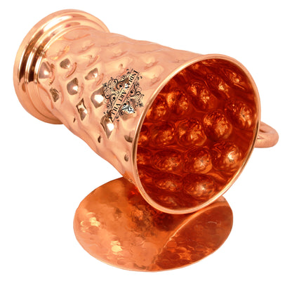 Pure Copper Big diamond Mug Moscow Mule Cup 450 ML with Coaster