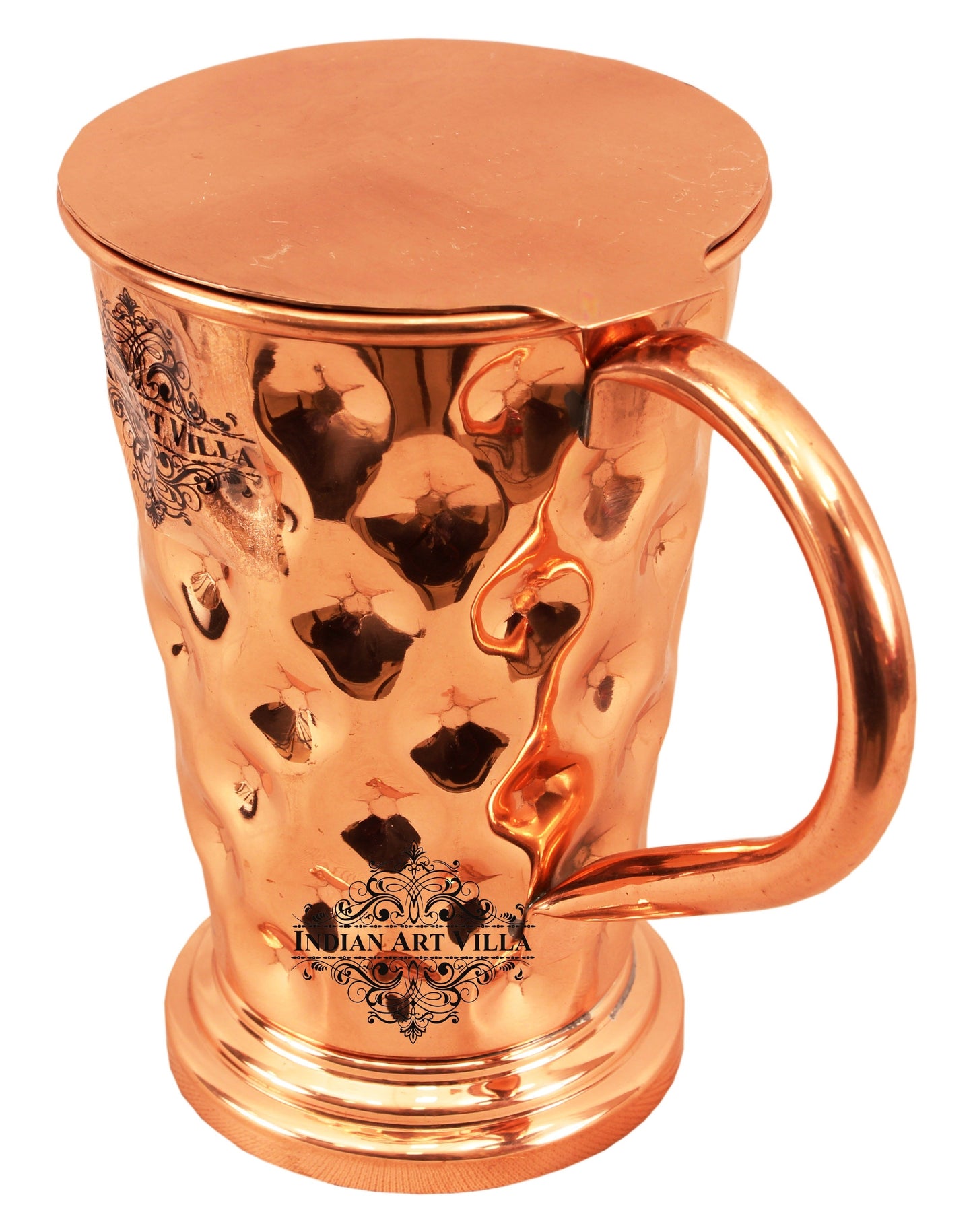 Pure Copper Big diamond Mug Moscow Mule Cup 450 ML with Coaster