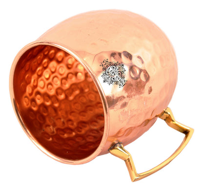 Set of 2 Pure Copper Moscow Mule with Free 2 Pure Copper Shot Glasses