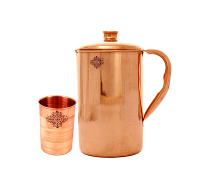 Pure Copper Jug / Pitcher with Glasses / Tumblers | Serveware | Drinkware