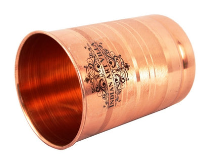 Pure Copper Water Dispenser Container With 2 Glass Tumbler