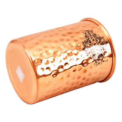 Pure Copper Hammered Design Jug| Pitcher with 2 Glass| Tumbler, Storage Drinking Water, Tableware, Drinkware For Home, Hotel, Restaurant