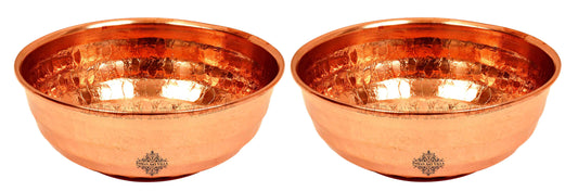 Pure Copper Hammered Designer Bowl, Katori, Dinnerware