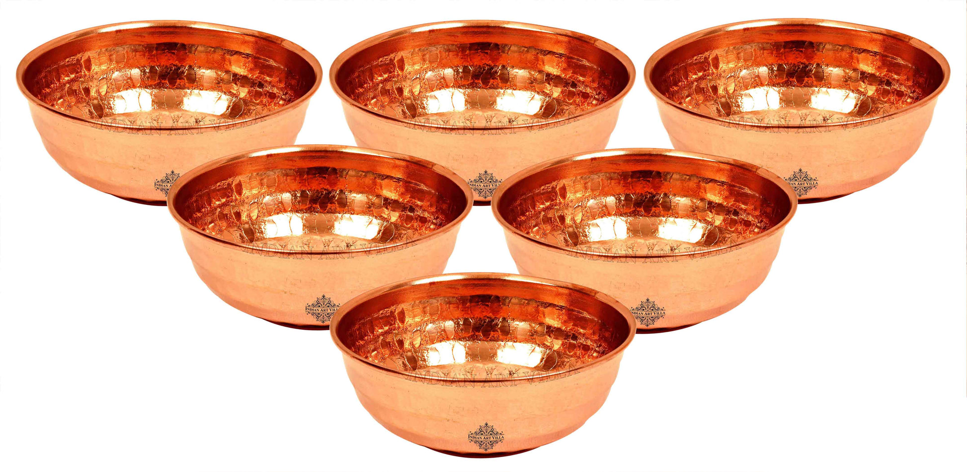 Pure Copper Hammered Designer Bowl, Katori, Dinnerware