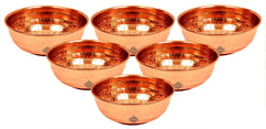 Pure Copper Hammered Designer Bowl, Katori, Dinnerware